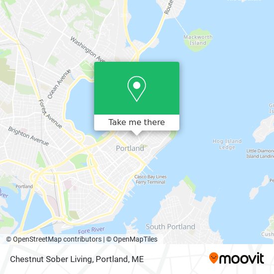 Mapa de Chestnut Sober Living