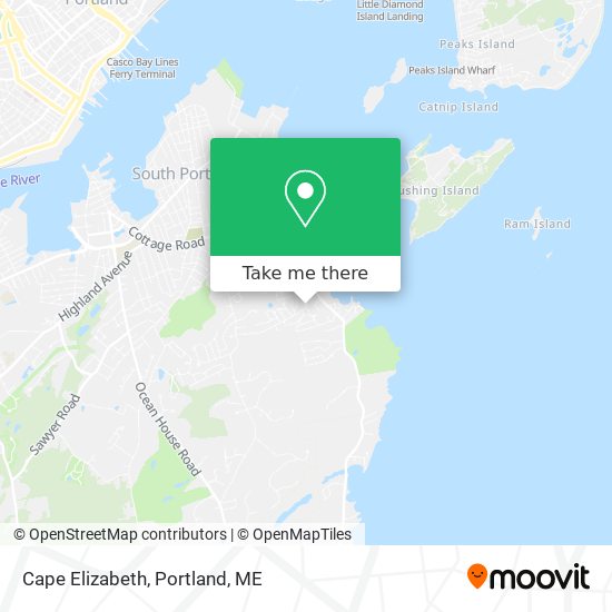 Cape Elizabeth map