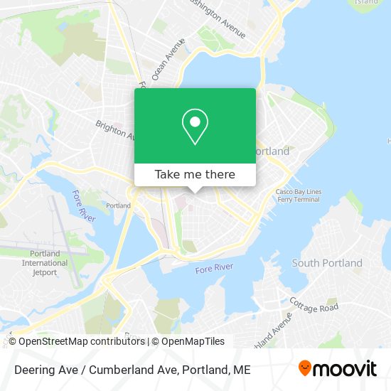 Deering Ave / Cumberland Ave map