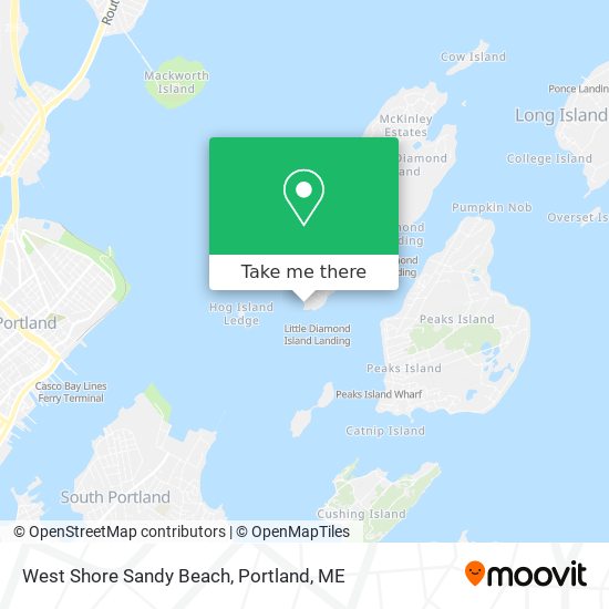 Mapa de West Shore Sandy Beach