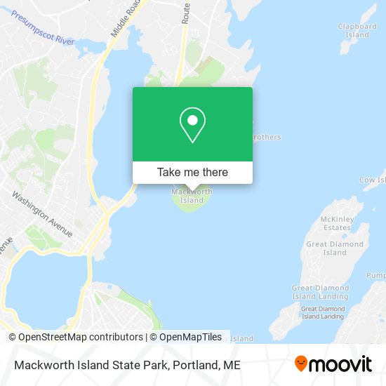 Mapa de Mackworth Island State Park