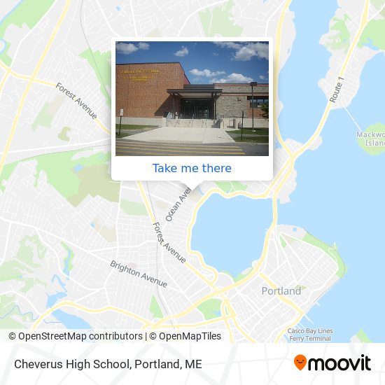 Cheverus High School map