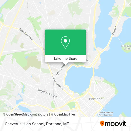 Cheverus High School map