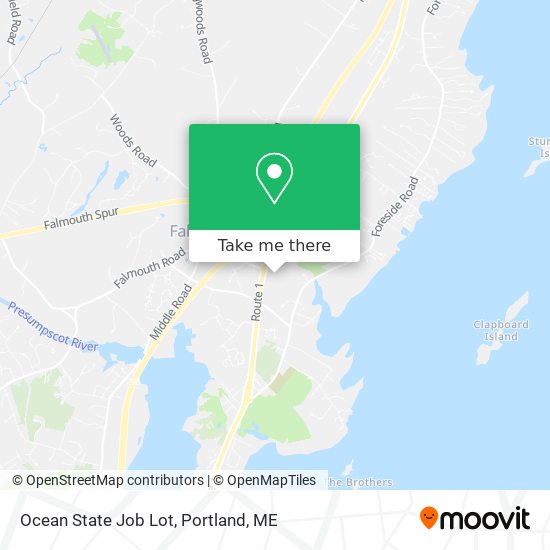 Ocean State Job Lot map