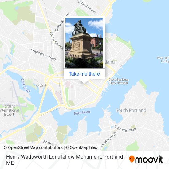 Mapa de Henry Wadsworth Longfellow Monument