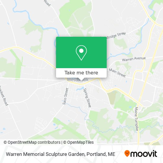Warren Memorial Sculpture Garden map