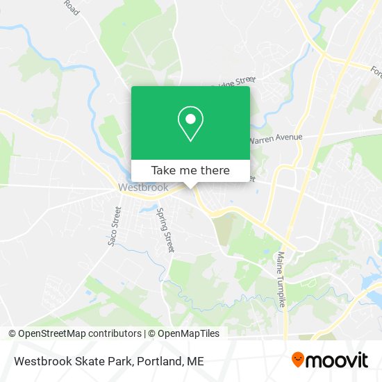 Westbrook Skate Park map