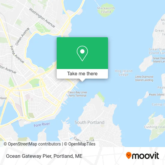 Ocean Gateway Pier map