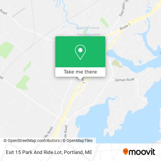 Exit 15 Park And Ride Lot map