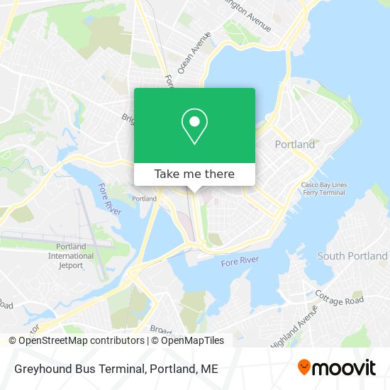 Greyhound Bus Terminal map