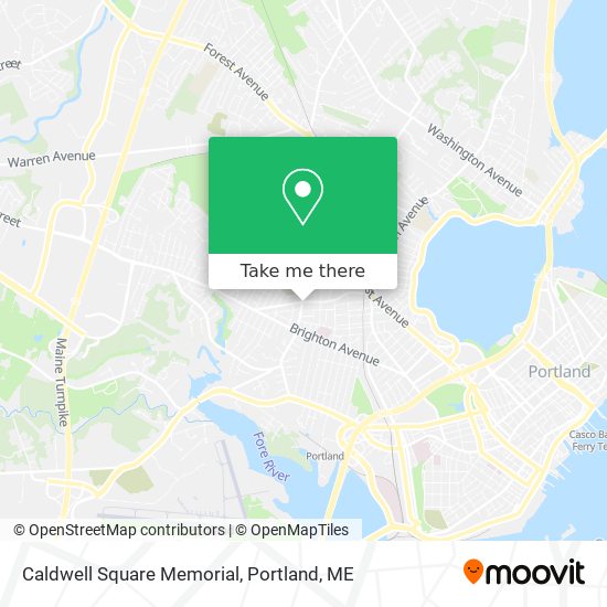 Caldwell Square Memorial map