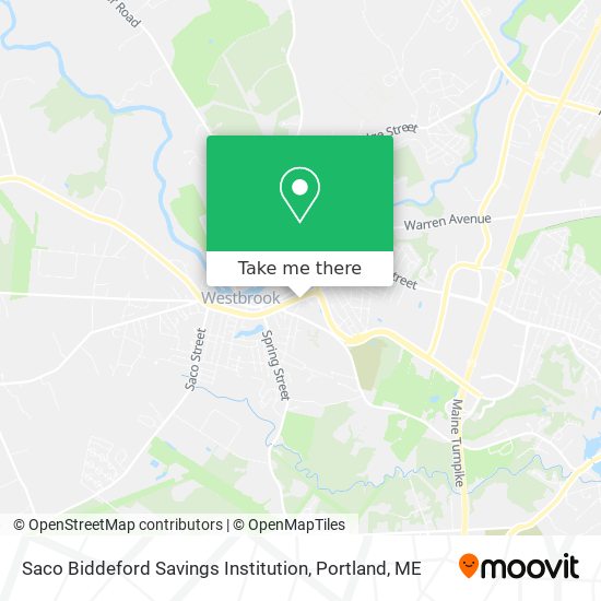 Saco Biddeford Savings Institution map