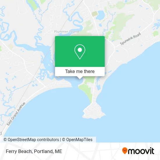 Ferry Beach map