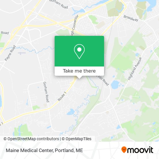 Mapa de Maine Medical Center