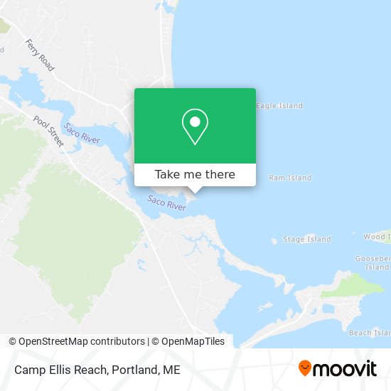 Camp Ellis Reach map