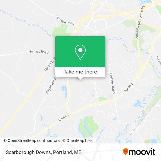 Scarborough Downs map