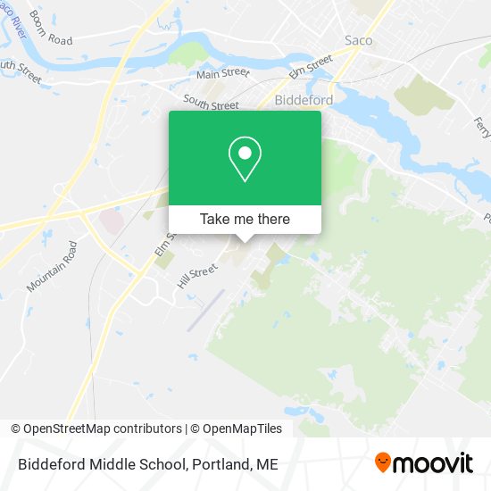 Mapa de Biddeford Middle School