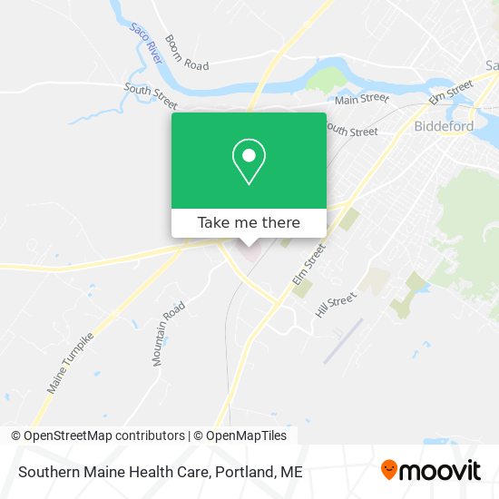 Southern Maine Health Care map