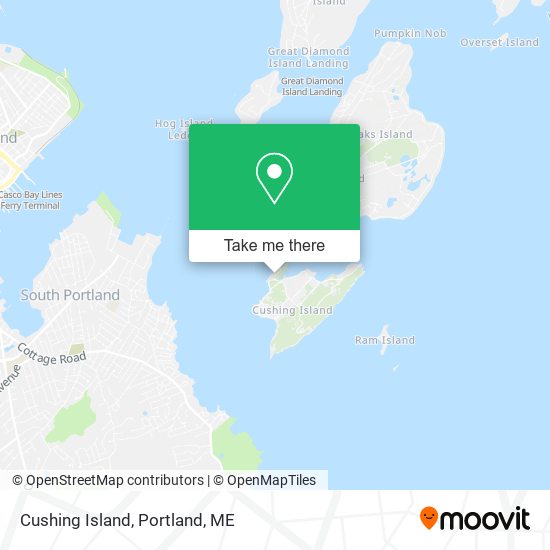 Mapa de Cushing Island