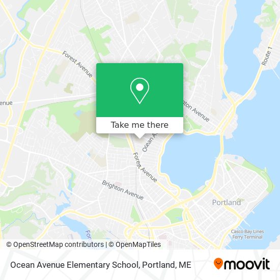 Ocean Avenue Elementary School map