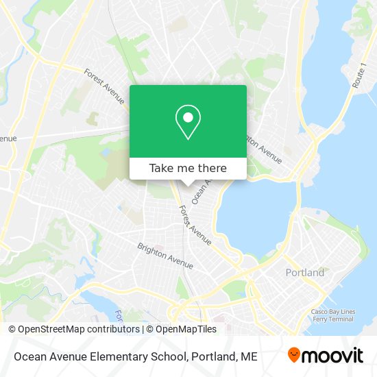 Mapa de Ocean Avenue Elementary School