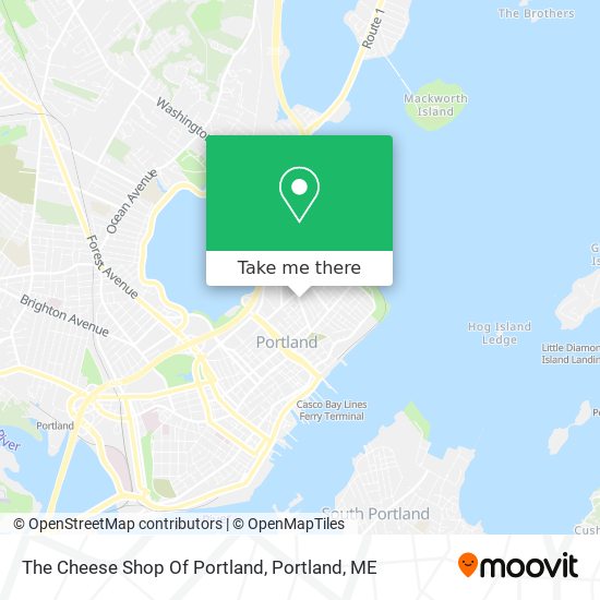 The Cheese Shop Of Portland map