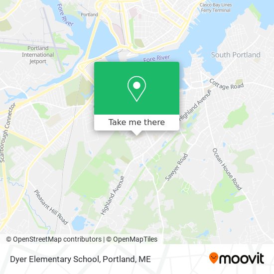 Dyer Elementary School map