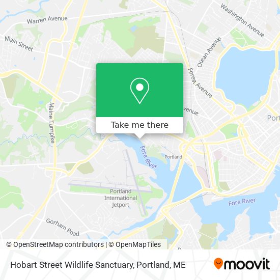 Hobart Street Wildlife Sanctuary map