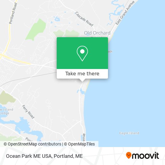 Mapa de Ocean Park ME USA