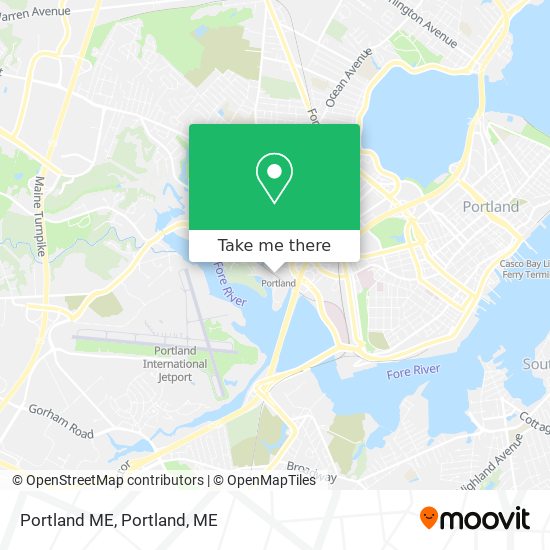 Portland ME map