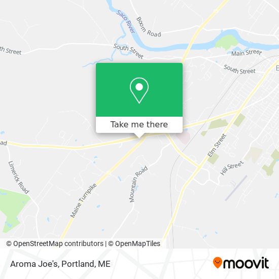 Mapa de Aroma Joe's