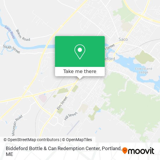 Biddeford Bottle & Can Redemption Center map