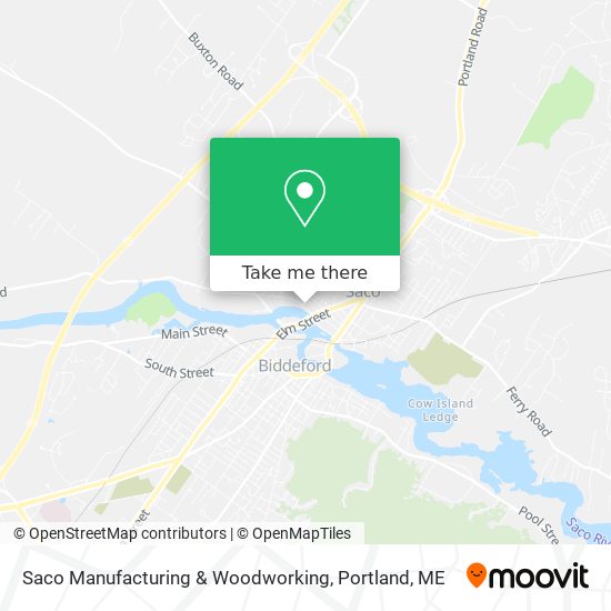 Saco Manufacturing & Woodworking map