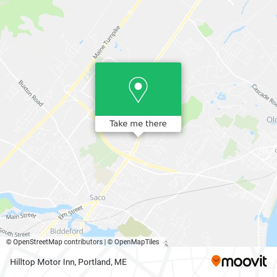 Mapa de Hilltop Motor Inn
