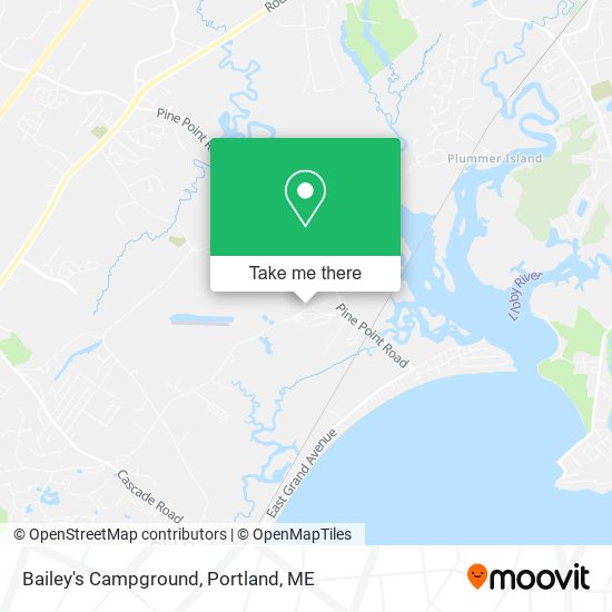 Mapa de Bailey's Campground
