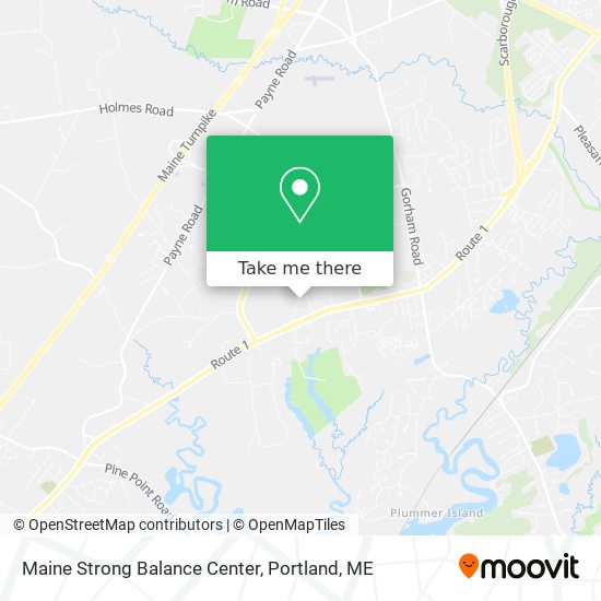 Mapa de Maine Strong Balance Center