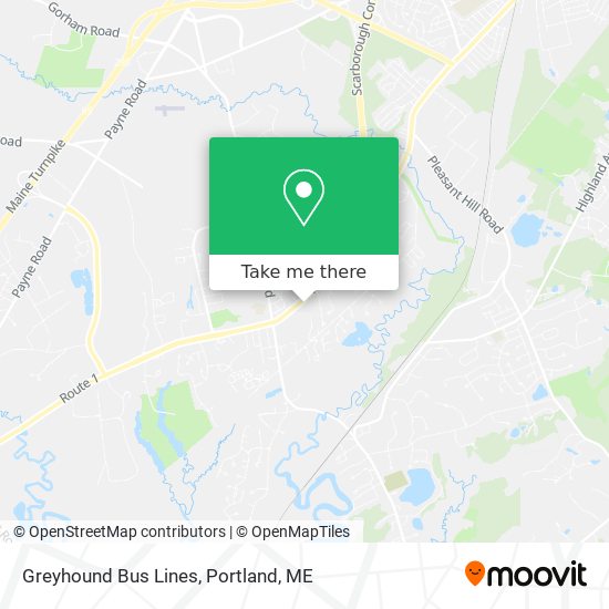 Mapa de Greyhound Bus Lines