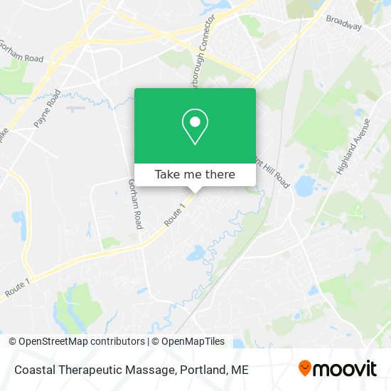 Coastal Therapeutic Massage map