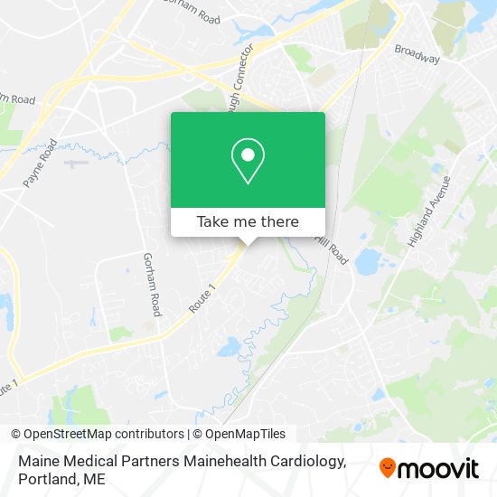 Maine Medical Partners Mainehealth Cardiology map