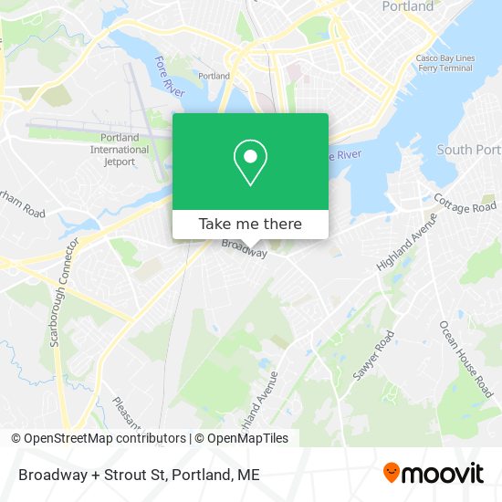 Mapa de Broadway + Strout St