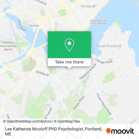 Lee Katherine Nicoloff PHD Psychologist map