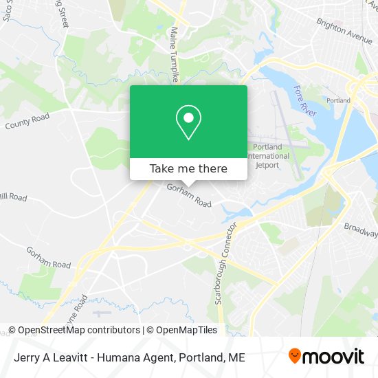 Jerry A Leavitt - Humana Agent map