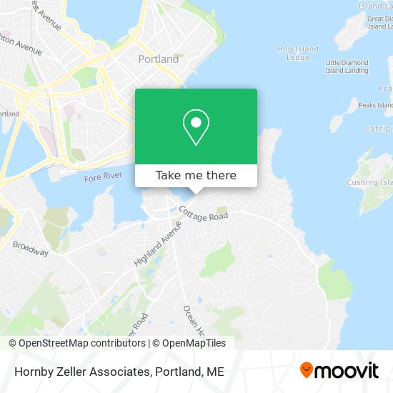 Mapa de Hornby Zeller Associates