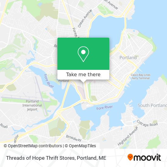 Threads of Hope Thrift Stores map