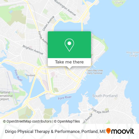 Dirigo Physical Therapy & Performance map