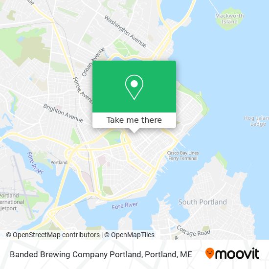 Mapa de Banded Brewing Company Portland