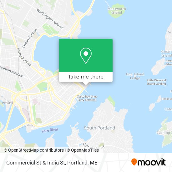 Mapa de Commercial St & India St