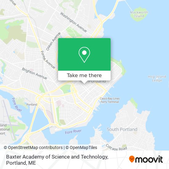 Mapa de Baxter Academy of Science and Technology