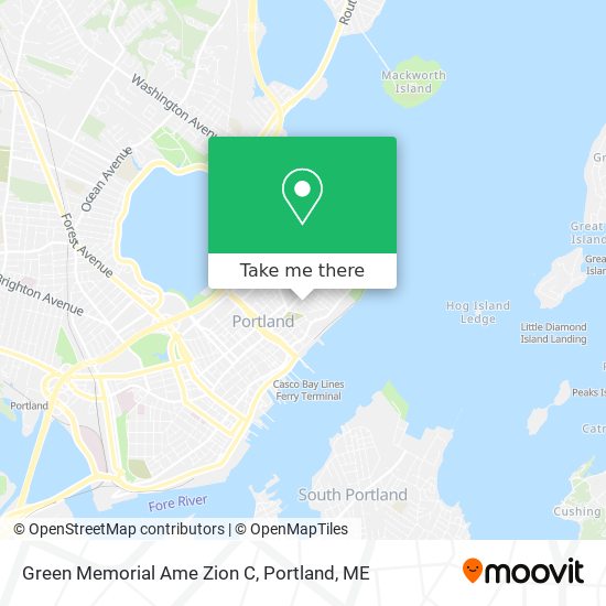 Green Memorial Ame Zion C map