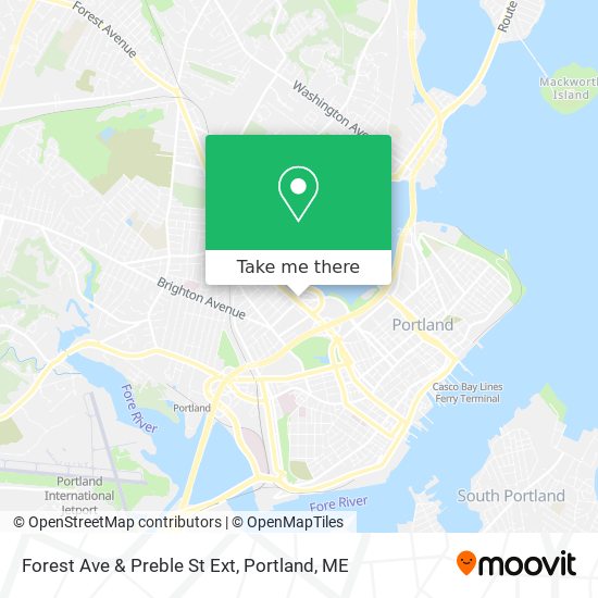 Forest Ave & Preble St Ext map